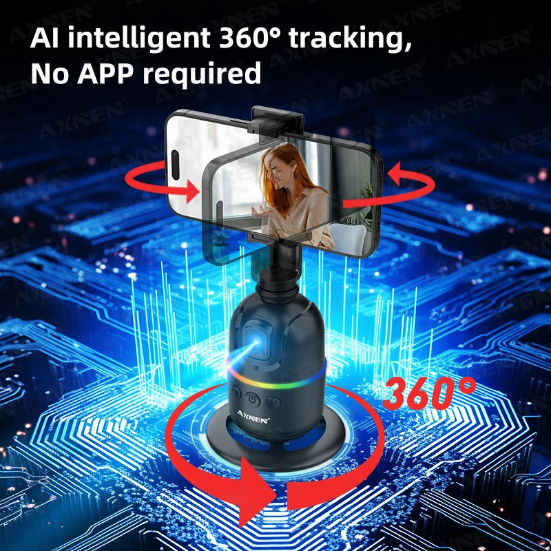 Smart Auto Face Tracking Desktop AI Gimbal for Smartphone & Action Camera