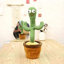 Dancing Cactus Toy with Recording - Rechargeable/Cell Operated Plush Funny Electronic Shaking Cactus Singing Dancing Cactus