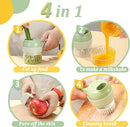 Rechargeable 4 In 1 Handheld Vegetable Cutter Chopper
