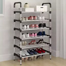 6 Layer shoe rack Tier Colored stainless steel Stackable shoe rack organizer [free home delivery]