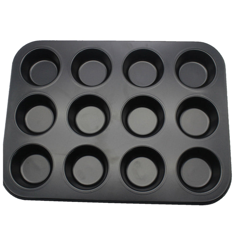 12 Hole Cupcake Tray, Muffin Pan non stick cupcake baking pan kitchen utensil