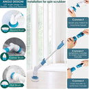 Rechargeable Spin Scrubber Long Handle Cleaning Brush (free home delivery)