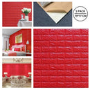 3D Brick Design Self-Adhesive Waterproof Foam Sheet 3D PE Foam Wallpaper