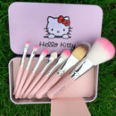 (Pack of 2) Hello Kitty Complete Makeup Mini Brush Kit with A Storage Box – Set of 7 Pieces