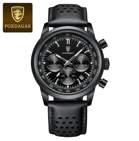 POEDAGAR Luxury Man Watch High Quality Waterproof