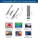 Laptop Stand - Foldable Non-slip Stand For Laptop And Tablet - Lightweight and Durable Plastic Laptop Stand