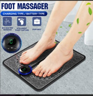 Ems Foot Massager Mat Electric Usb Charging Smart Display Tens Acupuncture Feet Cushion Blood Circulation Pad Health Care Home