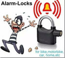 ( FREE HOME DELIVERY ) Alarm Lock Padlock Anti-Theft Security System Door Safety Lock (Black)